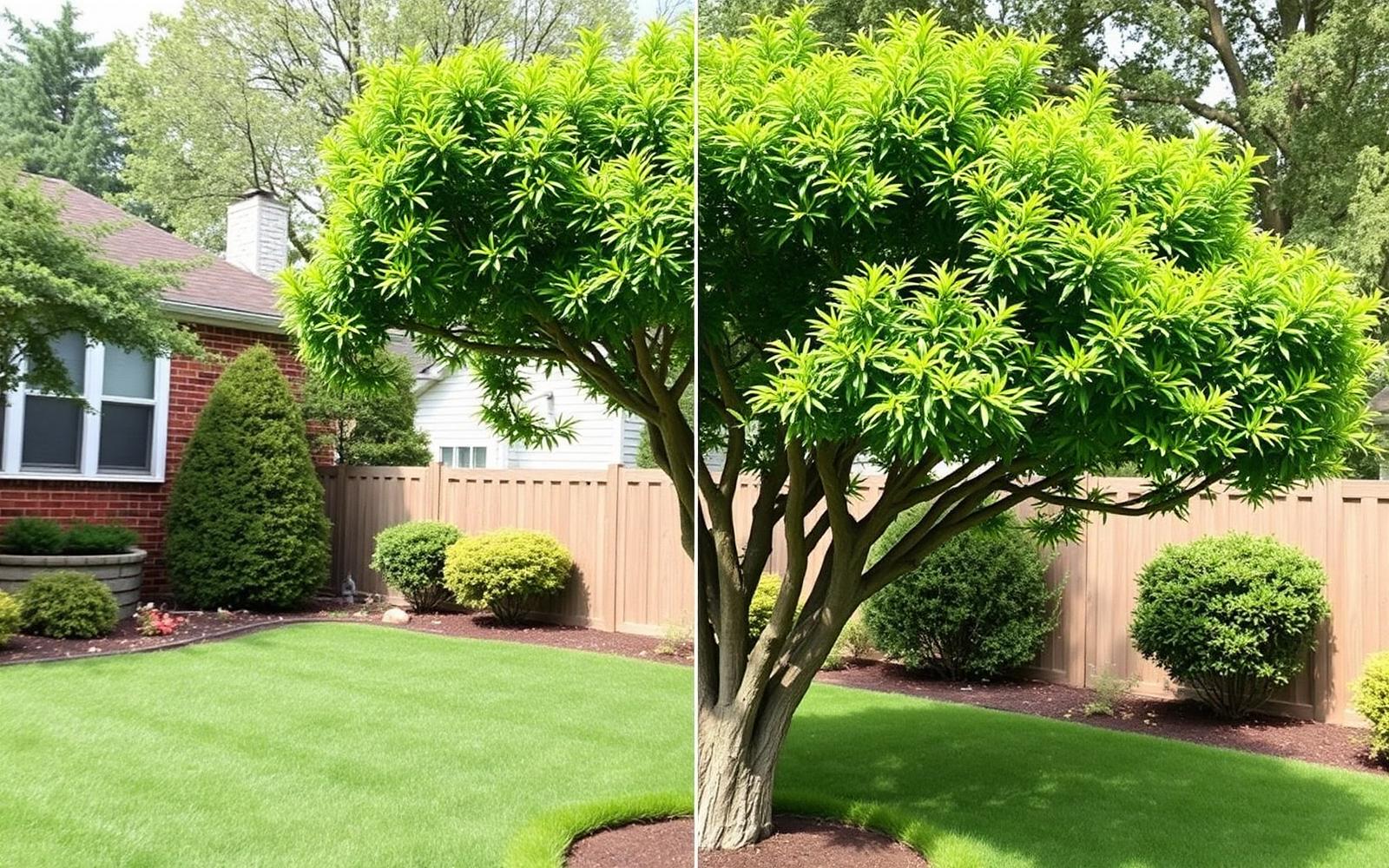 The same tree after careful reduction by NZ Tree Smiths